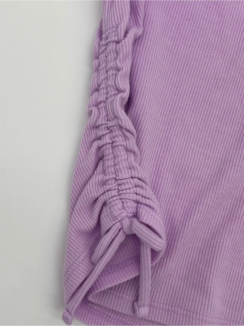 Girls Justice Pink Tank and Lavender Ruched Side Tee Set Size S (7/8)